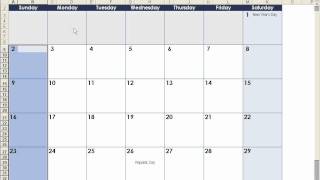 How to make a calendar in Excel [upl. by Hnacogn851]