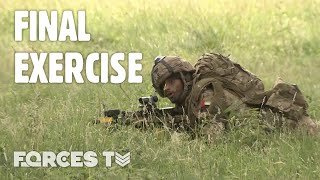 British Army Officer Cadets FINAL Exercise Before They Graduate From Sandhurst  Forces TV [upl. by Namhar]