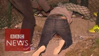 Calais migrants crisis Inside The Jungle migrant camp  BBC News [upl. by Eessac]