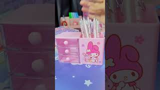 ASMR Sanrio Stationery Organizer  My Melody 🎀 [upl. by Oleta]