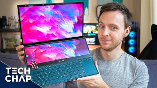 ASUS ZenBook Pro Duo 15  INSANE Dual 4K Screen  RTX 3070  The Tech Chap [upl. by Hedi]