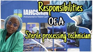 What does a sterile processing technician do in a daysterileprocessing spd [upl. by Toille304]