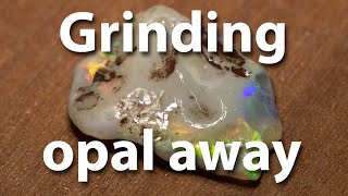 cutting opal away to find the color inside Does it pay off [upl. by Michon]