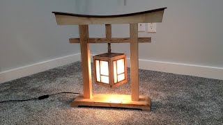 Japanese Torii Gate Lantern Build [upl. by Corkhill]