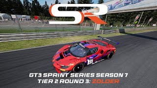 SSRI  GT3  S07R02  Tier 2  Zolder  ACC  Simsport Racing International [upl. by Durstin]