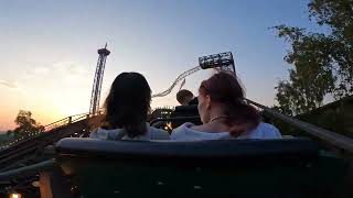 Linnanmäki Vuoristorata Beautiful Sunset Ride POV September 2024 [upl. by Ellevehs]