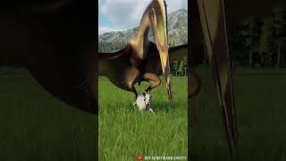 THANATOSDRAKON GRABS THE GOAT AND BREAKS ALL ITS BONES  Jurassic World Evolution 2 [upl. by Carlton87]