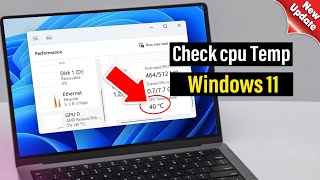 How to check cpu temp windows 11 [upl. by Lebasy]