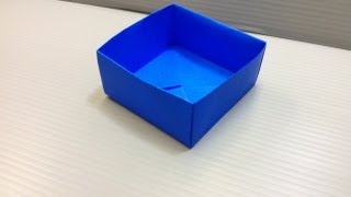 Daily Origami 021  Basic Box [upl. by Ellen843]