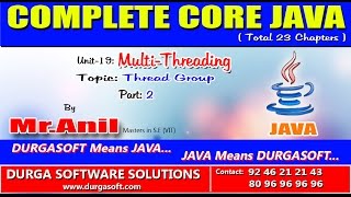 Core JavaMultiThreadingThread GroupPart 2 [upl. by Bodwell]