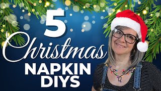 5 Quick And Easy Christmas Gifts You Can Make With Napkins [upl. by Anavi]