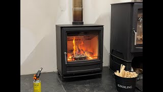 Arada Ecoburn Wood Burning and Multi Fuel Stoves reviewing 5kw Wide model eco2022 Natural Heating [upl. by Kyle]