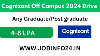 Cognizant Off Campus 2024 Drive [upl. by Sholom968]