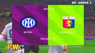 INTER VS GENOA  PES PPSSPP 24 GAMEPLAY [upl. by Emlynn]