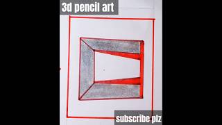 3d pencil art drawing easy way 3dart pencildrawing artwork art drawing viral shorts song [upl. by Annerahs]