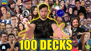 100 Creators 100 Decks  Signature Commander Decks  Magic the Gathering [upl. by Ynaiffit]