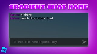 HOW TO ADD GRADIENT TO CHAT NAMES  NEW FEATURE  Roblox Studio Scripting Tutorial [upl. by Atteuqnas]
