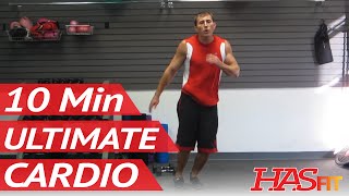 Ultimate 10 Minute Cardio Workout At Home  Burn Fat w Aerobic Exercises amp Workouts [upl. by Esej938]