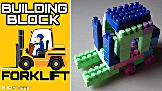 How to Make Forklift From Lego  Tutorial Lego Block [upl. by Ttegdirb]