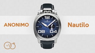 Anonimo Automatic Militare Watch Steel Blue AM102001003A03 [upl. by Dnomed]