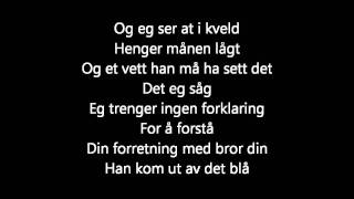 Kaizers Orchestra  Tusen dråper regn lyrics [upl. by Labotsirhc532]