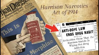 OPIOIDS given to CHILDREN Harrison Narcotics Act of 1914 [upl. by Misha]