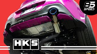 GR86 HKS HI POWER  Single exit exhaust Sound clips and Install [upl. by Vickie]