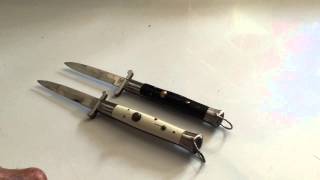 Rizzuto Estileto Milano Vintage swinguard Switchblade review Best vintage switchblades for the [upl. by Nirrek18]