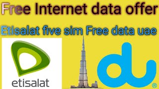 how to get free data full😜 speed etisalat five sim free gb data infomisk6093 [upl. by Ruiz396]