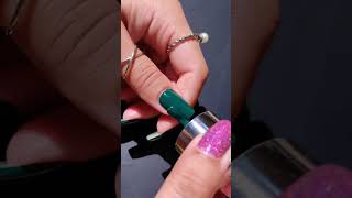 Adorn your nail tips with this exotic green ytshots nails beauty debelle [upl. by Zehe]