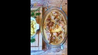 Recette de lapin en cocotte  Rabbit recipe shorts autumn cooking [upl. by Oraneg983]