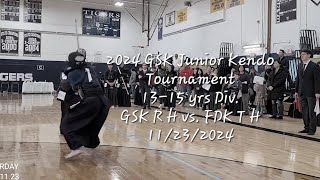 2024 GSK Junior Kendo Tournament  1315 yrs Div GSK R Han vs FDK T Hoshino 11232024 [upl. by Sherm503]