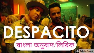 Despacito bangla lyrics বাংলা লিরিক্স [upl. by Pierette]