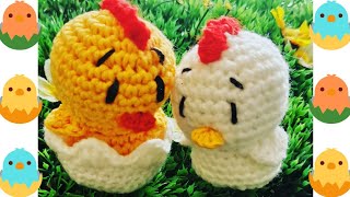 Décoration de Pâques au crochet  Le poussin [upl. by Oinotnaocram]