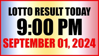 Lotto Result Today 9pm Draw September 1 2024 Swertres Ez2 Pcso [upl. by Thera]