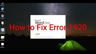 Error 1920 How to Fix Error 1920 Office Software Protection Plate form MS Office 10 Viral [upl. by Attiuqal]