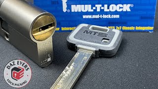 Quick pick on a Multlock MT5 picking tips on Pin in pin locks [upl. by Aihsas]