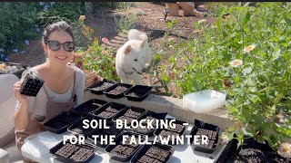 Soil Blocking for the FallWinter garden [upl. by Saticilef]