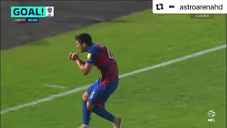 Fernando Forestieri bicycle kick goal against Terengganu in Malaysian Super League [upl. by Yznil]