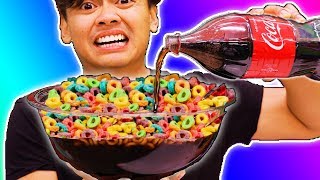 Trying Weird Cereal Combinations People Like [upl. by Goer400]