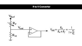 RESISTANCE to VOLTAGE  R to V  CONVERTER [upl. by Moersch]