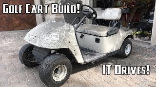 Golf Cart Build Part 1  Getting it Running and Disassembly [upl. by Eannaj504]