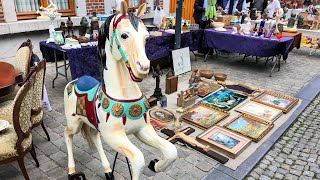 Flohmarkt in Tongeren Belgiens größter Trödelmarkt und Antikmarkt  jeden Sonntag [upl. by Malone304]