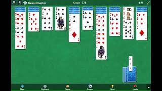 Solve Microsoft Solitaire Collection Spider Grandmaster Four Suits in Five Minutes [upl. by Lazar]