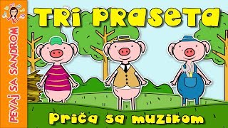 💖 Tri praseta 💖 Pevaj Sa Sandrom  Dečije priče  Dečije pesme [upl. by Heydon437]