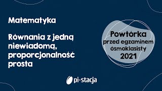 5 Przygotowanie do egzaminu ósmoklasisty 2021 z matematyki [upl. by Amocat]