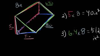 Surface area of a triangular prism [upl. by Assertal]