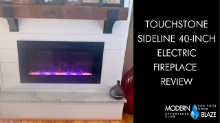 Touchstone Sideline 40 Inch Recessed Electric Fireplace Review [upl. by Brad]