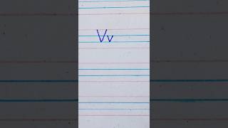 How to write V in Cursive Writing  az cursive handwriting shorts handwriting cursivewriting [upl. by Gaultiero]