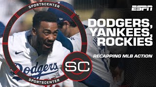 Dodgers WALK OFF Soto amp Judge HOMERS Rockies COMEBACK  SportsCenter [upl. by Airtened]